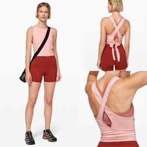 Lululemon Faint Coral Turn to Tie Tank Top Size 4 - 2953